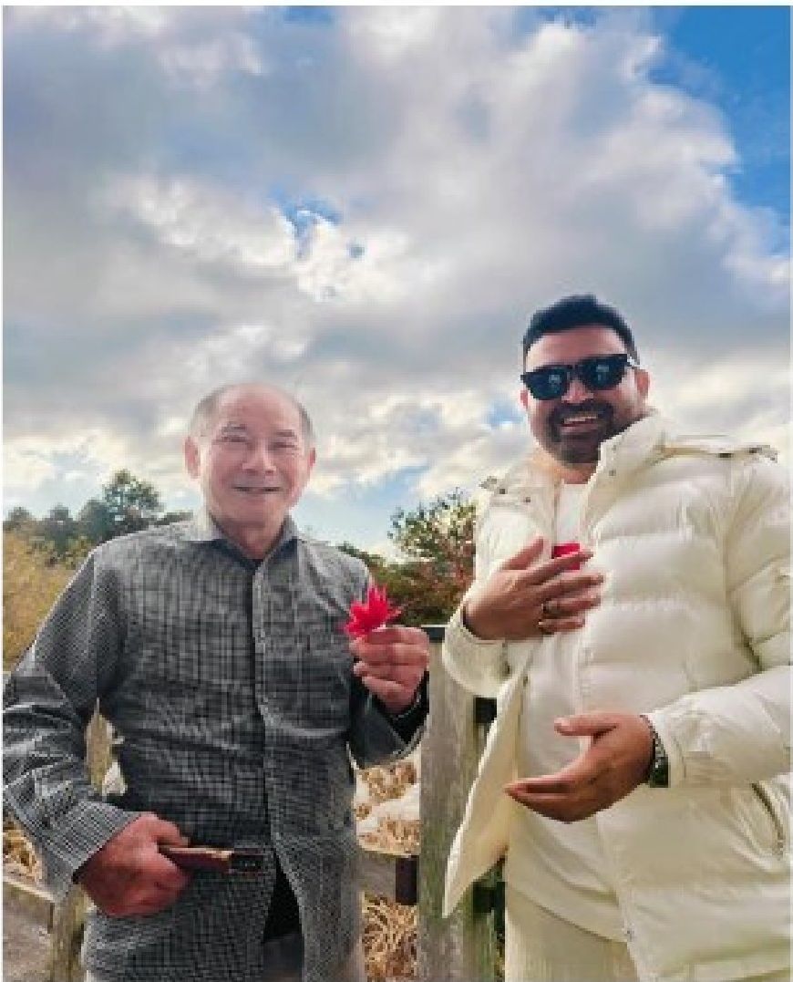Japan — With Japanese business partner during autumn supplier visits.